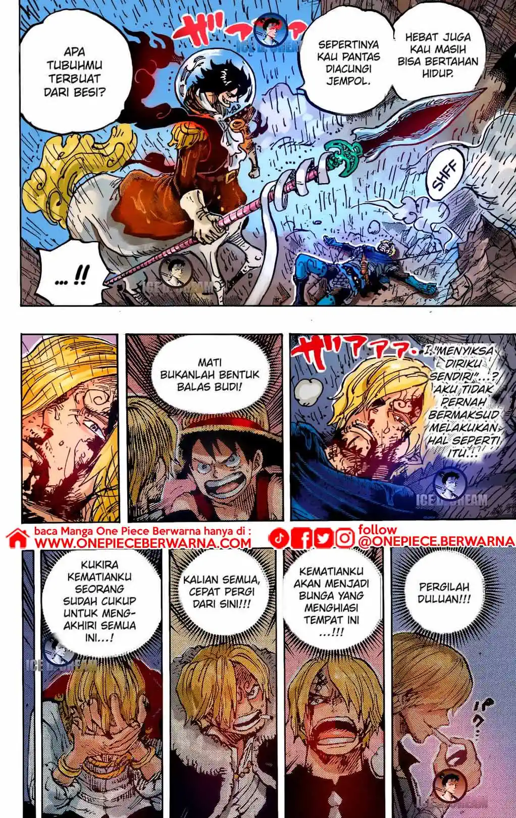 One Piece 1195 1196 1197 bahasa indonesia